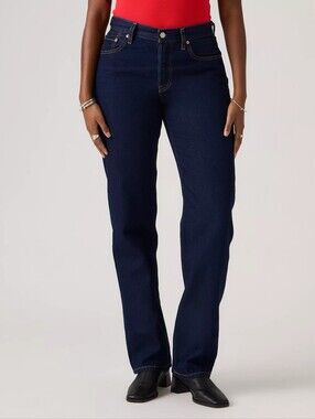 Levi’s 501 '90s High Rise Straight Leg Jeans Dark Wash W26 L28 EUC Casual